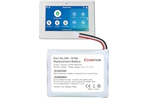 COOMYXIN ADT Battery Replacement 8000mAh - Reliable Lithium Ion Battery Power for ADT Panel 300-10186 for ADT Command Smart Security Panel, 3.6V 29.6Wh