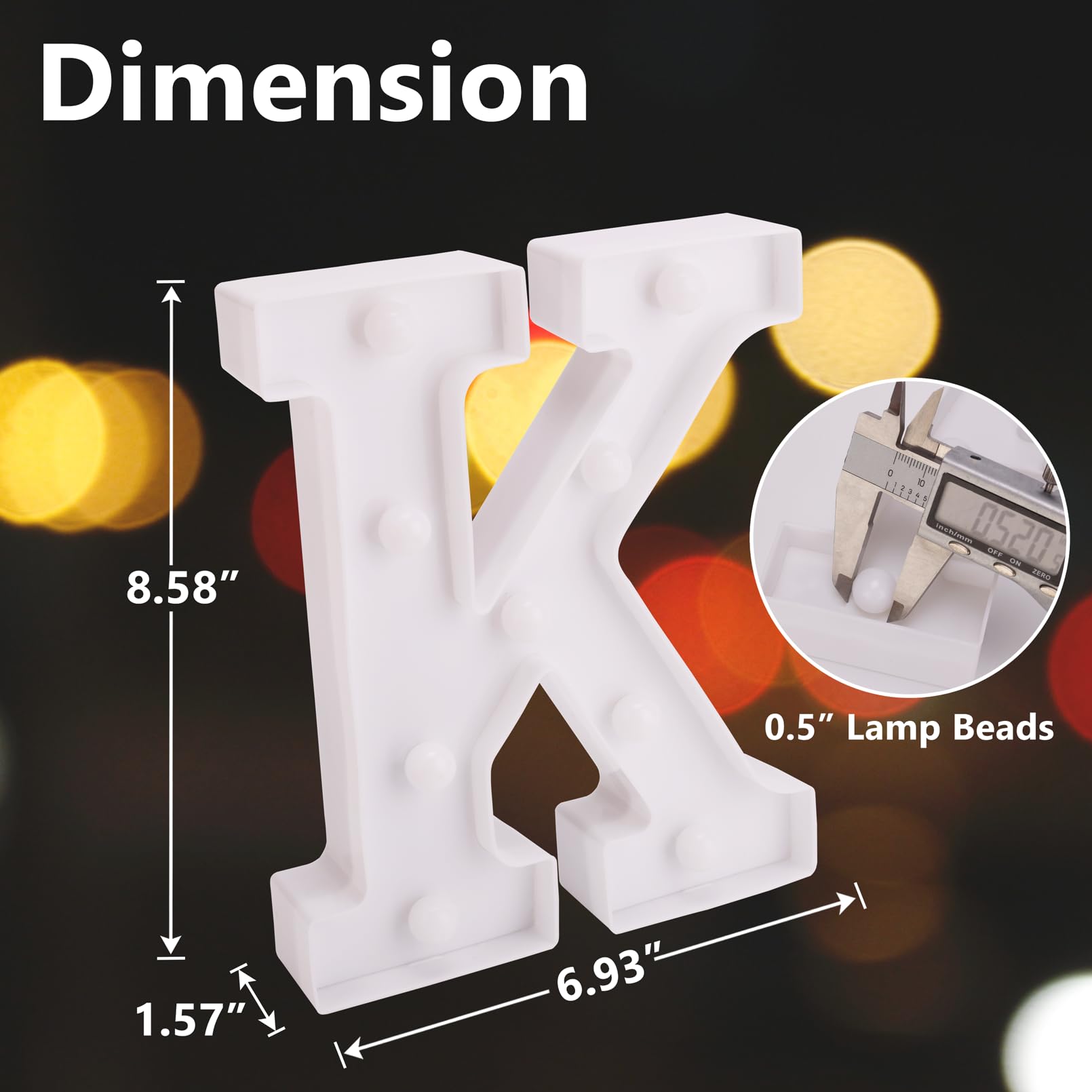 TRONSBOO LED Marquee Sign Light Up Letters, 26