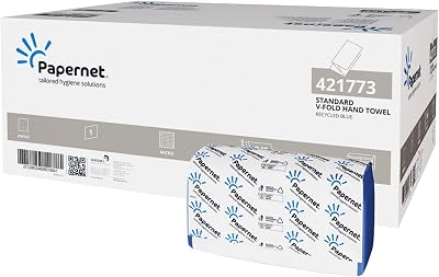 Papernet V-Fold Hand Towel 421773 Recycled Blue 4800 Sheets 1 Ply