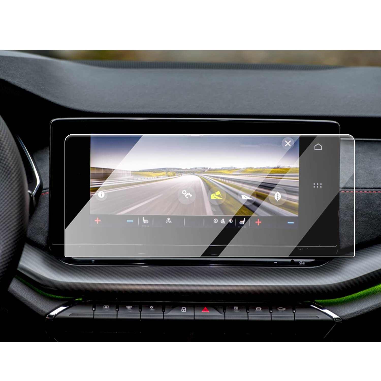 CDEFG Skoda Octavia 4 mk4 2020-2023 2024 Navigation Screen Protector 9H Tempered Glass Car 10 Inch GPS Anti Scratch HD Clarity Protective Film Accessories