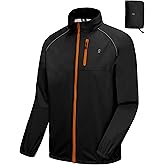 Little Donkey Andy Men's Cycling Jacket, Waterproof Lightweight Windbreaker, Packable