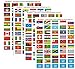 World Flag Stickers - United Nations Sticker Set; 1.5