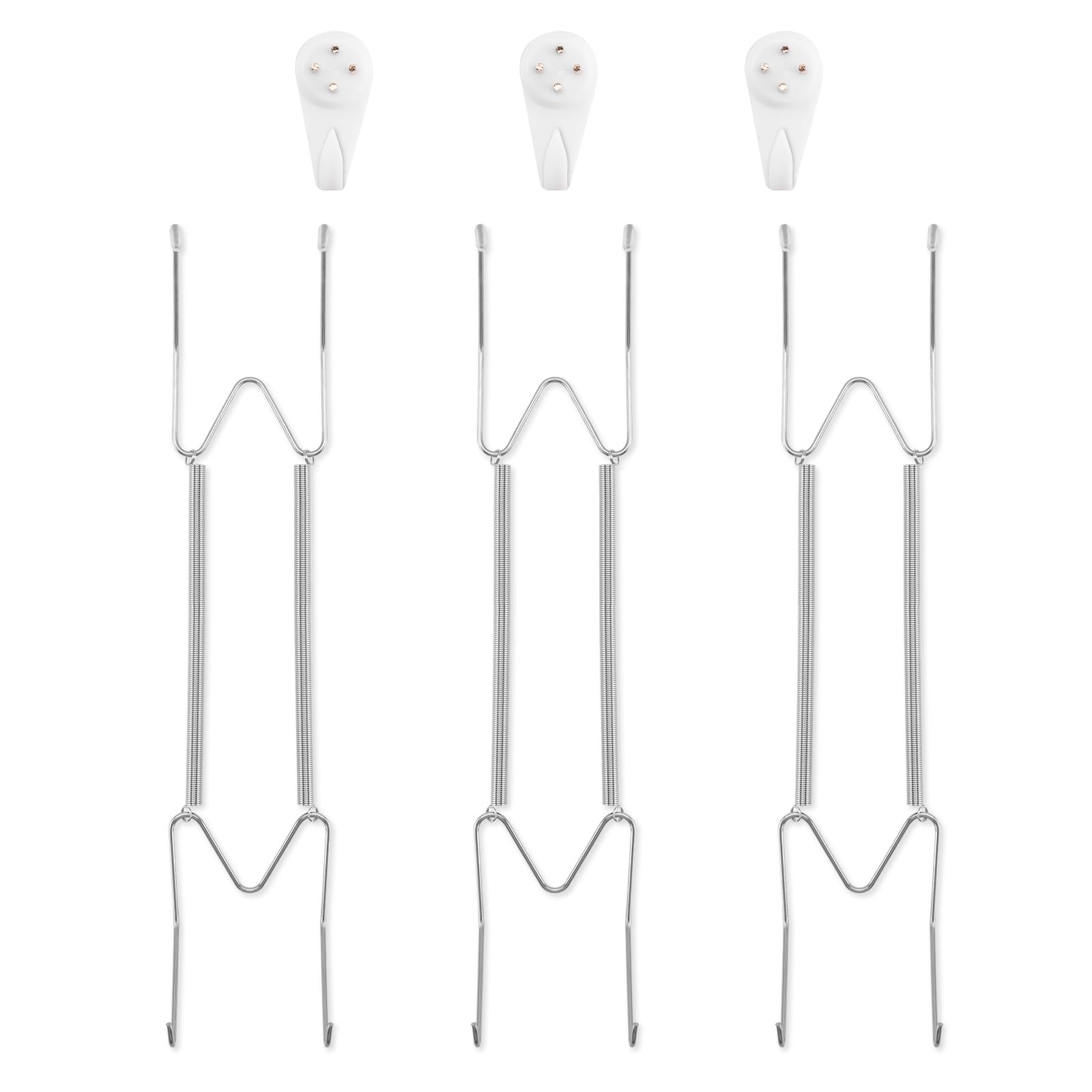 Photo 1 of Plate Hangers for Wall for 10-14 inch, 3 Pack, Silver