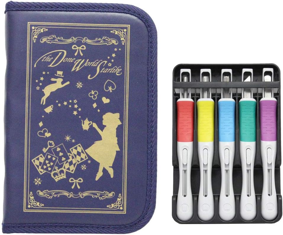 Amazon Co Jp 彫刻刀 セット 小学生 女の子 サクラグリップ彫刻刀s 安全ガード付 アリスbook 左利き用 ホビー