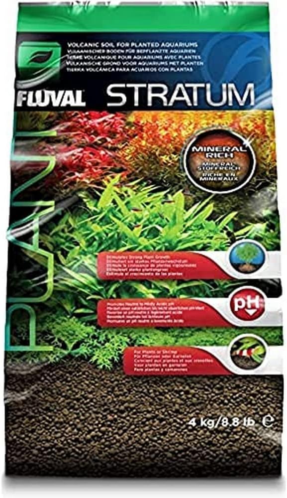 Fluval Plant & Shrimp Stratum Aquarium Substrate Brown 4 kg