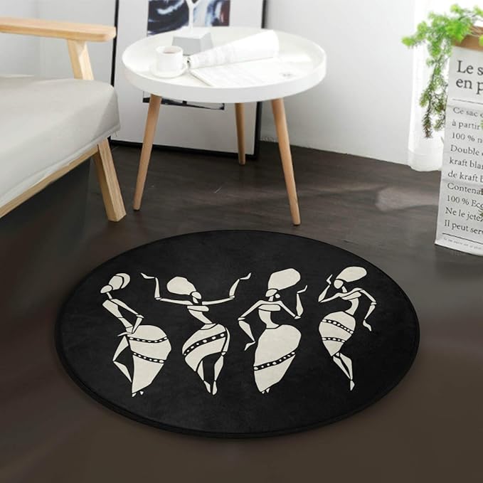 Afrikanischer Frauen Teppich 60x180 Cm - Waschbarer Wohnzimmer Teppich