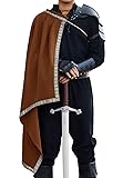 Runcati Mens Renaissance Shawl Half Shoulder Cape