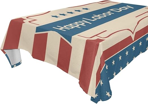 Amazon Com Jojogood Modern Tablecloth Labor Day Bagkround Table