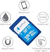 Keple 128GB SD Card UHS-1 U1 Class 10 for Sony CyberShot DSC-WX220 WX350 WX500 view 4