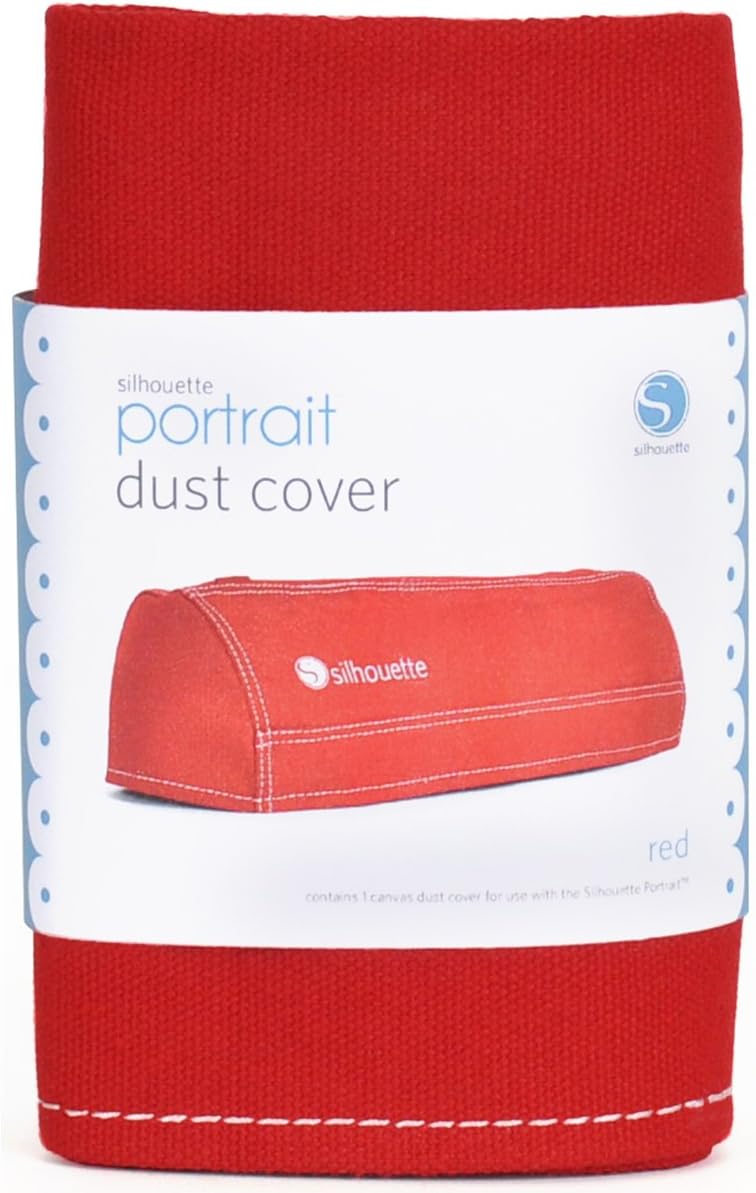 Portrait Silhouette Dust Cover, Red