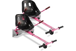 KKA Hoverboard Seat Attachment Go-Kart Fits 6.5”/ 8”/ 10” Hoverboards, Hover Cart for Kids & Adults, Accessory for Self Balancing Scooter