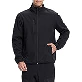 fit space Men's Athletic Insulated Jacket Lightweight Fleece Outerwear Windbreaker Running Cycling Hiking