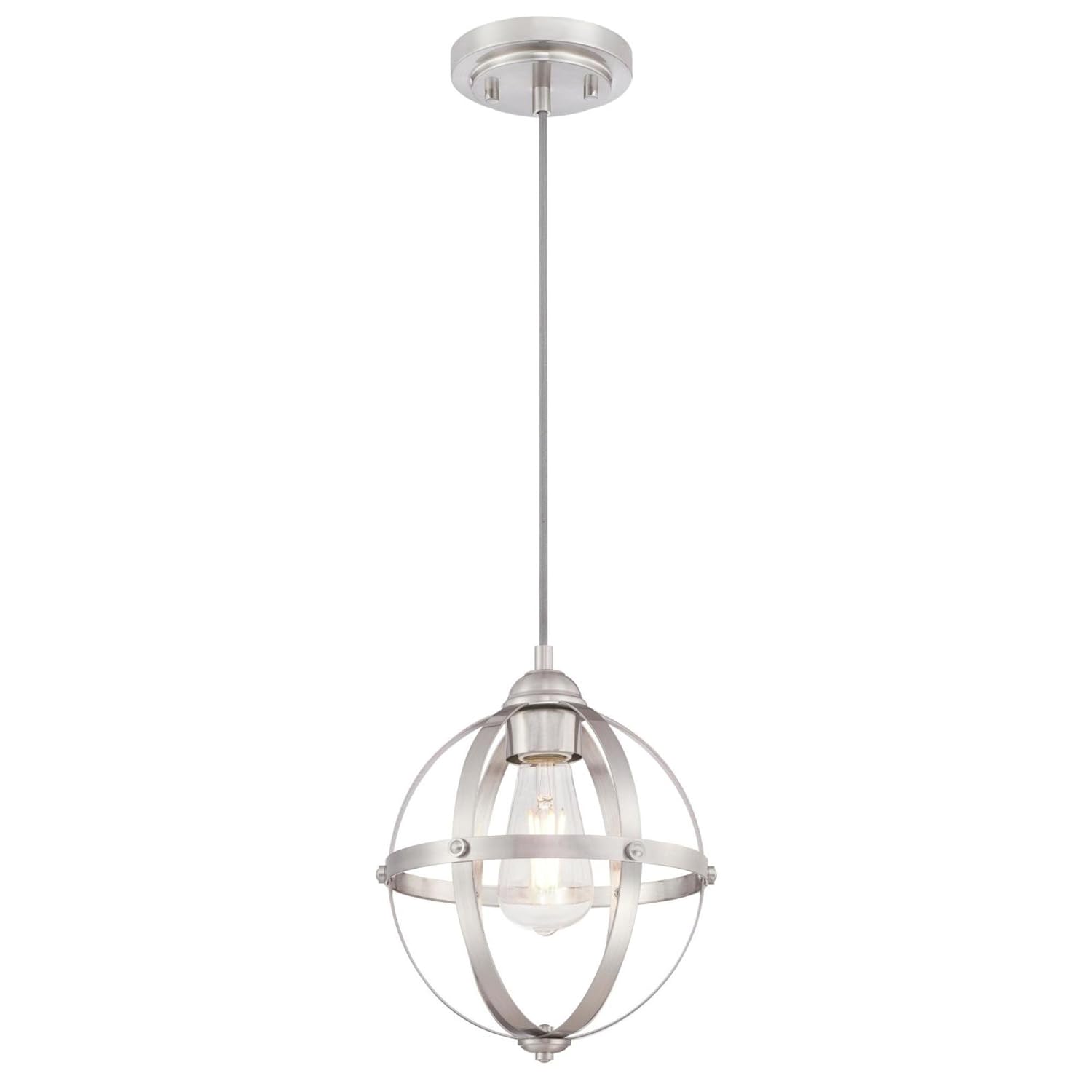 Best Dining Room Single Lighting Fixtures Hanging Brushed Nickel