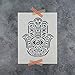Hamsa Palm Mandala Stencil - Spiritual Mandala Stencil for Painting