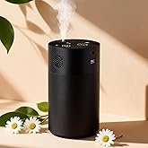 Smart AI Control Waterless Scent Diffuser Starter Kit - Alloy Atomization System, Rechargeable Hotel Scent Diffuser, 1500 Sq Ft Coverage, for Home, Large Room, Spa, Cream (Voice Control)