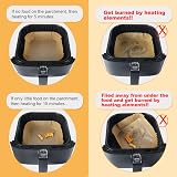BYKITCHEN Air Fryer Parchment Paper Liners 50 pcs Unbleached Greaseproof view 6