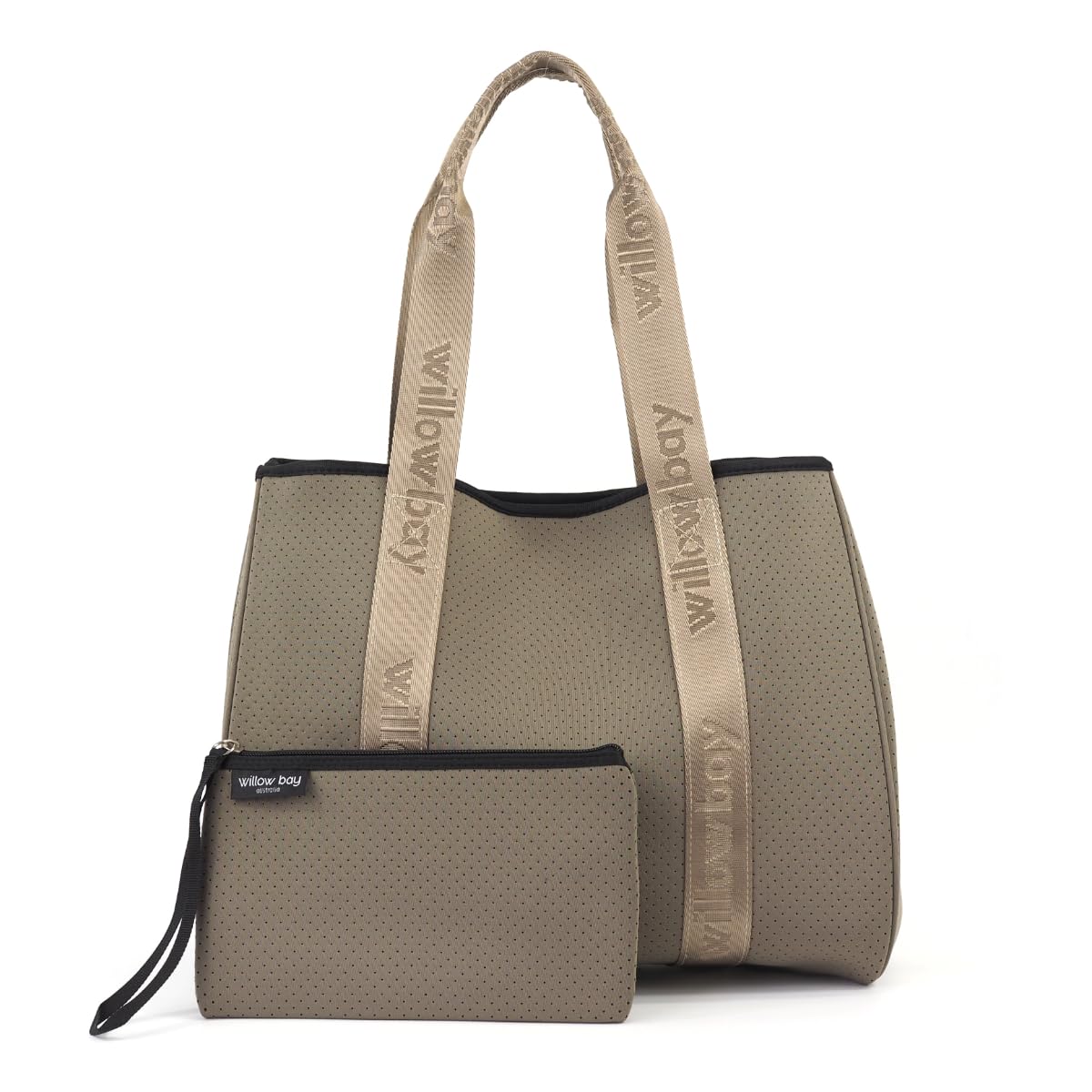 Willow Bay Women's Daydreamer Branded Neoprene Wetsuit Zipper Tote Bag, Australia