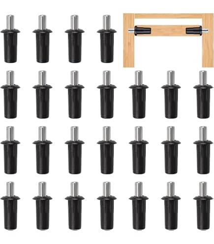 40-Pack Spring Center Shaft Louver Repair Pins – Plastic Window Shutter Replacement Pins, ABS & Stainless Steel, Easy Install