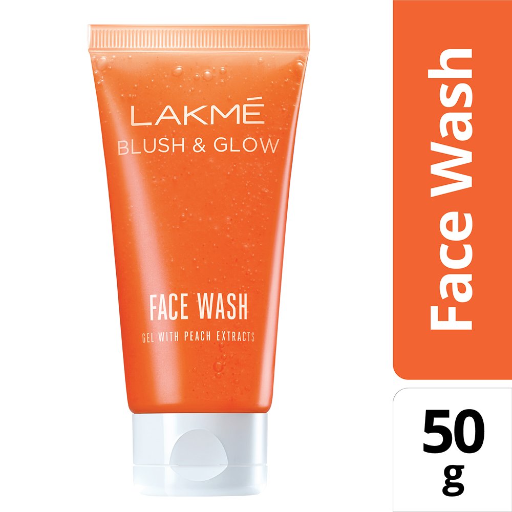 lakme peach cream face wash