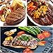 ekSel Grill Oven BBQ Mats & Baking Sheet Cooking Liner Woven Fiberglass Reusable Non Stick 1 Black & 1 Beige; Set of 2