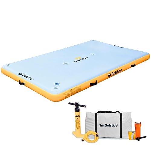 SOLSTICE 6-Person Classic Inflatable Dock, Floating Water Raft Platform ...