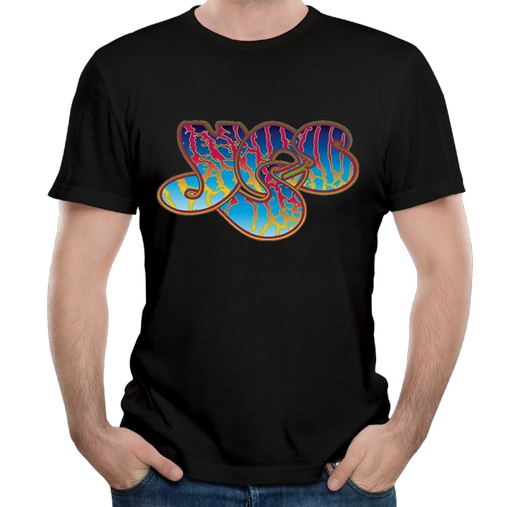 Yes Rock Band Leisure Running Black Short Sleeve T Shirt