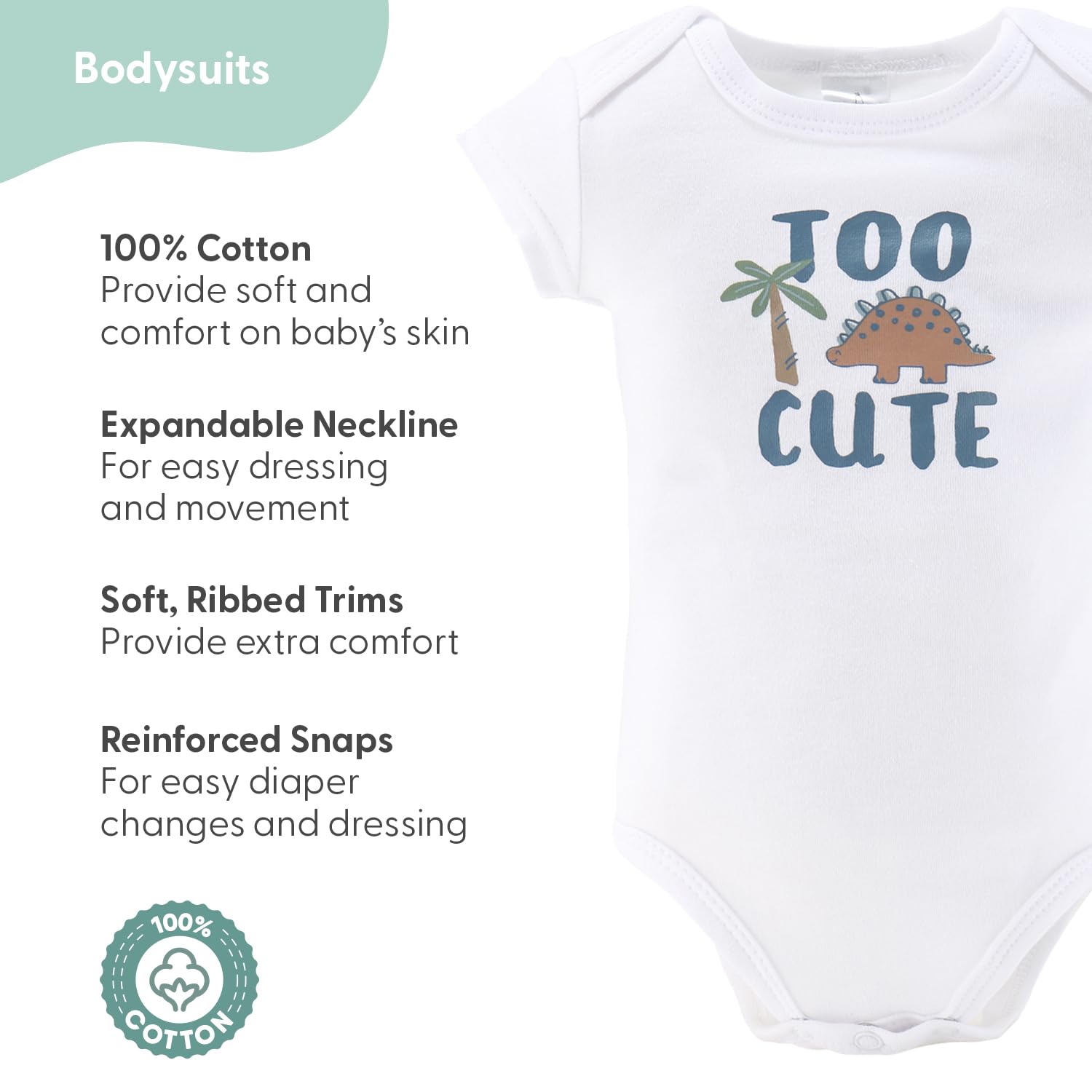 The Peanutshell Baby Layette Gift Set for Baby Boys - 23 Piece New Born Baby Boy Gift Set, Baby Clothes & Newborn Essentials Must Haves - Newborn Baby Boy Clothes 0-3 Months - Dinosaur