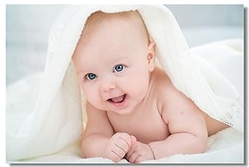 Amazoncom 1x Poster Babyhood Newborn Baby Kids Boys Child Cute