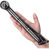 CXWXC Bike Pump Portable- Mini Bicycle Pump with Pressure Gauge | Fits Presta and Schrader Valves- 120PSI High Pressure Bike Air Pump with Mounting Bracket