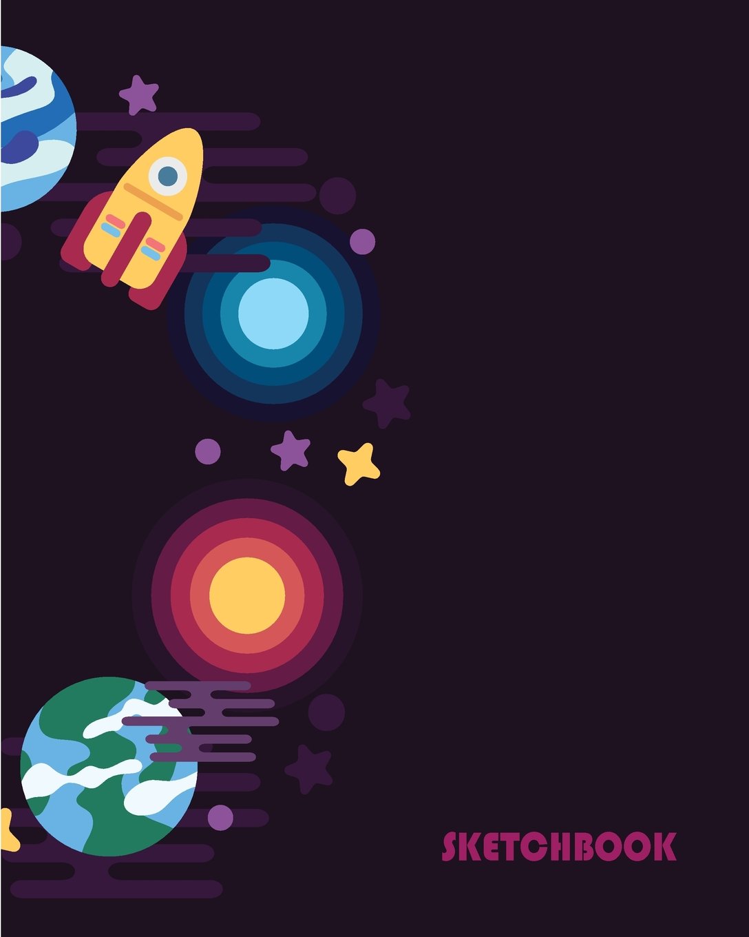 Amazoncom Sketchbook Solar System And Space Elements