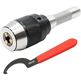 Jecoupoon 1/64"- 1/2" Special Heavy Duty Keyless Drill Chuck With R8 Shank | Titanium Jaws