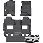 Wailtnb-All Weather Floor Mats for 2015-2020 Chevrolet Tahoe/GMC Yukon Custom Fit Chevrolet Tahoe 2015-2020 GMC Yukon Durable Easy to Clean fit 2015 to 2020 Chevy Tahoe Accessories