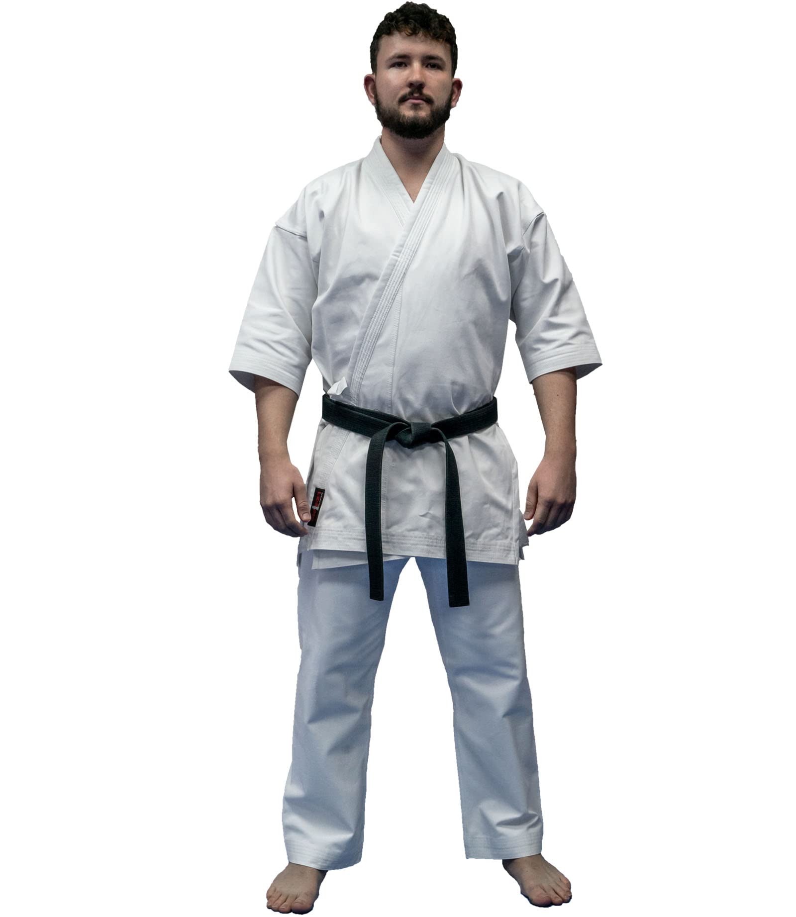 V.Sports Student white Karate suit Martial Arts medium weight karate gi kids and Adults (000/110cm)