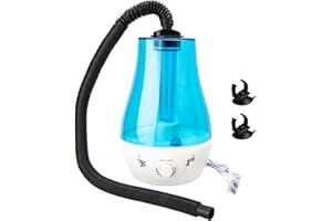 LUCKYSLYCYC Reptile Fogger, Reptile Humidifiers, Misting System for Reptiles for Tortoise Habitat Chameleon Snake Amphibians(3L) White