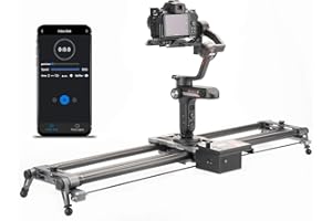 YC Onion Motorized Camera Slider 60cm/23'', Camera Slider Motorized Hot-Dog Carbon Fibre Video Slider, Video Mode & Time-Lapse Photography, Motorized Camera Dolly Follow Focus/Wide-Angle