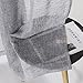 Voilybird Gray Linen Textured Semi Sheer Curtains for Bedroom - Grommets Top 84 Inch Length, 2 Panels