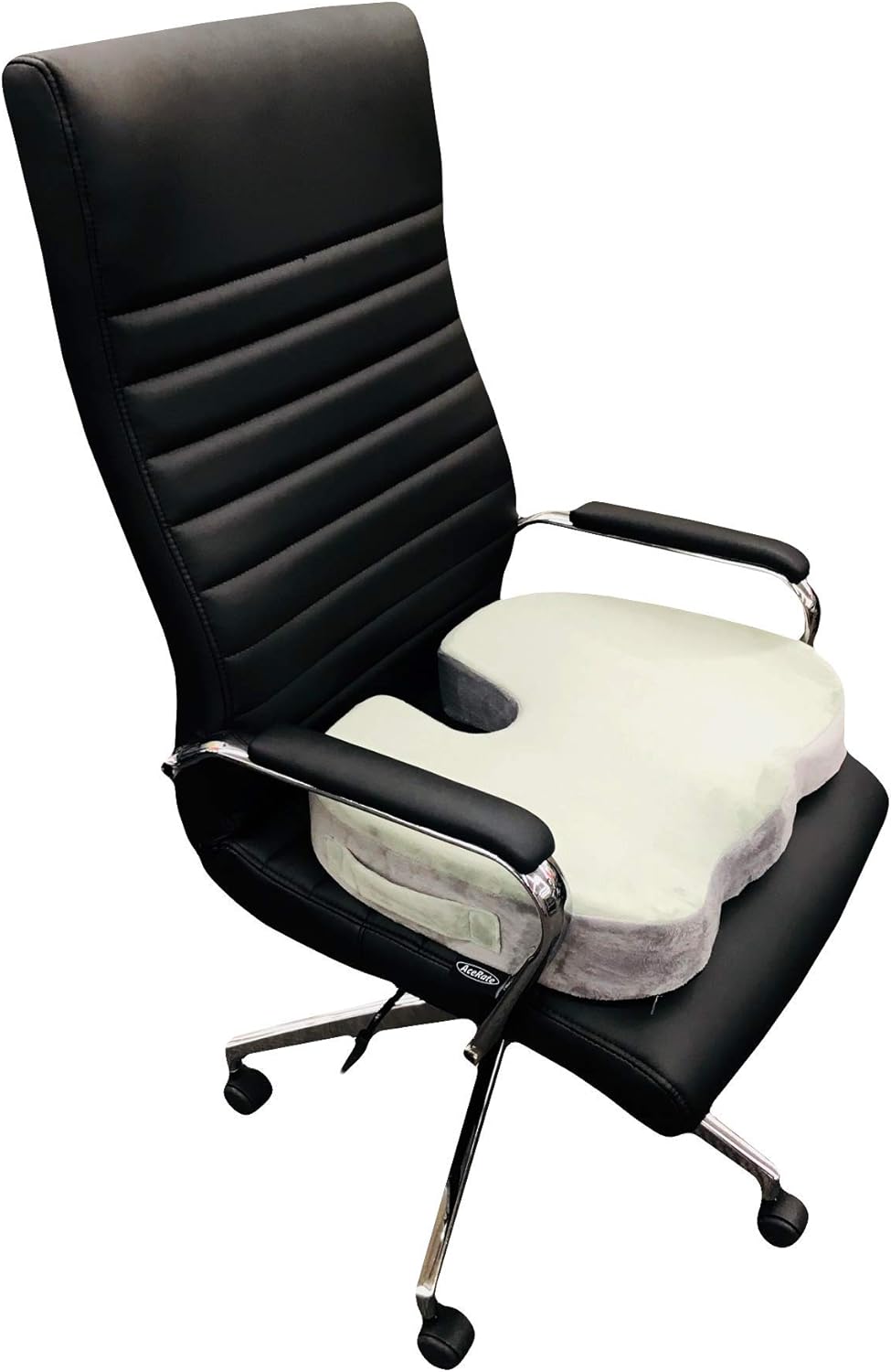 Orthopedic Seat Cushion - EXTRA LARGE FIRM Memory Foam Gel Sitting Pillow for HEAVY PEOPLE. Reliefs Back Pain, Sciatica, Coccyx, Tailbone-Perfect for Office Chair, Wheelchair, Car, Truck (XL-Gray): Health & Personal Care