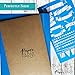 Stainless Steel Bullet Journal Stencil w/ etched 6 inch ruler | Banners & Divider Stencil | Ideal for A5 notebook size like Leuchtturm1917