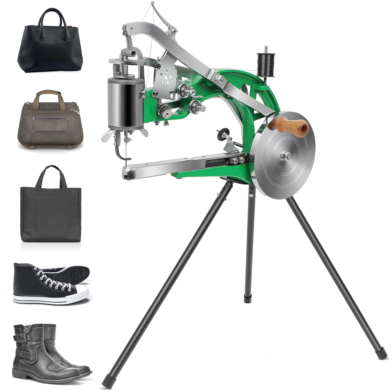 Photo 1 of Leather Sewing Machine Cobbler Stitching Machine Shoe Repair Machine with Dual Cotton Nylon Line for Sewing Upsolery, Bags, Tents, Clothes, Belt and Coats