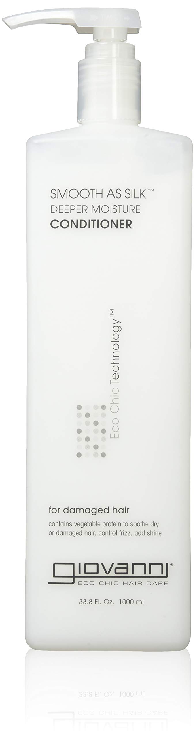 GIOVANNI- Eco Chic Smooth As Silk Conditioner- Deep Moisture For Damaged Hair (33.8 Fl Ounce)
