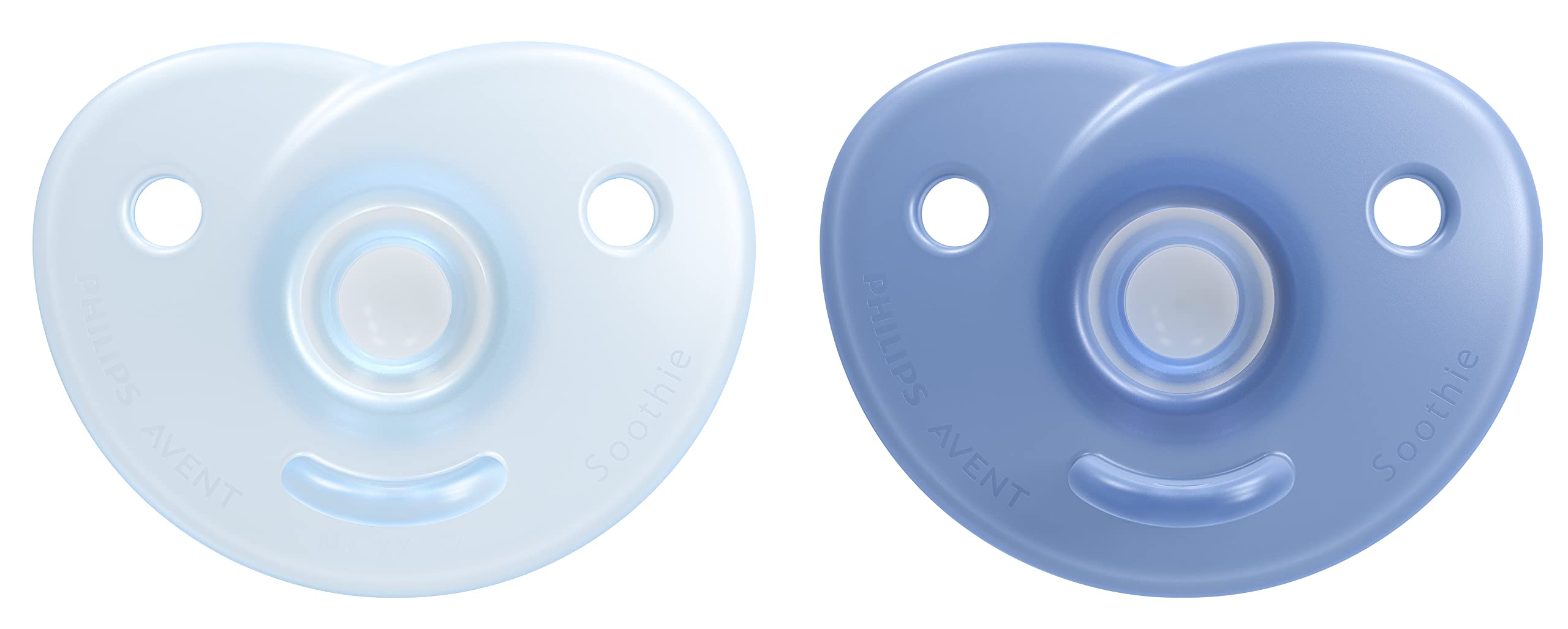 Photo 1 of Philips AVENT Soothie Heart Pacifier 3-18m, Blue/Light Blue, 2 Pack, SCF099/11