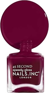 Nails.INC 45 Second Speedy Gloss Meet Me On Regents Street Plum 14ml view 7