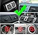 Car Phone Mount, Universal Air Vent Car Mount Holder Cradle brackey with Three-Sided Handles and one-Touch iPhone 11 X XS Max XR 7 8 Plus, Galaxy S10 S9 S8 S7 LG Nexus Nokia and More
