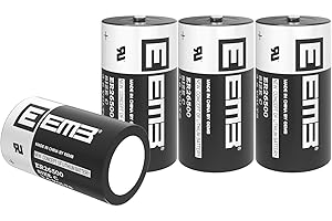 EEMB 4-Pack ER26500 3.6V 9000mAh C Size Lithium Battery – Replacement for LS26500, TL-5920, XL-145F, TL-2200 Li-SOCl₂ for Fleet Monitoring, Tire Pressure Sensors, Smart Meters, Wireless Devices
