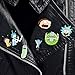 Anime The Scientist Adventure Pins Buttons Zinc Alloy Badges Brooches 6PCS for Backpack Handbag Clothes Pants