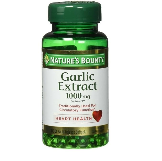Nature's bounty dietary Soft Gel odorless garlic 1000mg - 100 ct (074312123269)