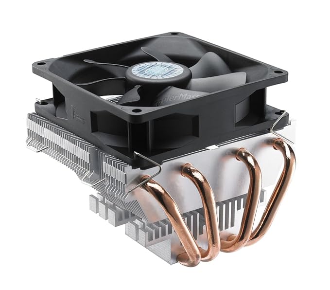 Cooler Master Vortex Plus - Disipador de CPU con aletas de aluminio y 4 Heatpipes de Contacto Directo (RR-VTPS-28PK-R1)