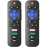 【Pack of 2】New Universal TV Remote for All Roku TV，Replacement Remote Compatible Only for Roku TV Remote, Replacement for TCL