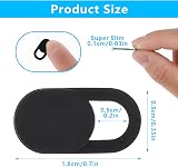 Amabro 8PCS Webcam Cover Slide Black Laptop Phone Camera Privacy Protector view 7