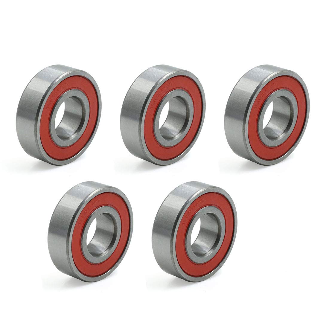 sourcingmap 5pcs 6204RS 20x47x14mm Double Shielded Deep Groove Ball Bearings